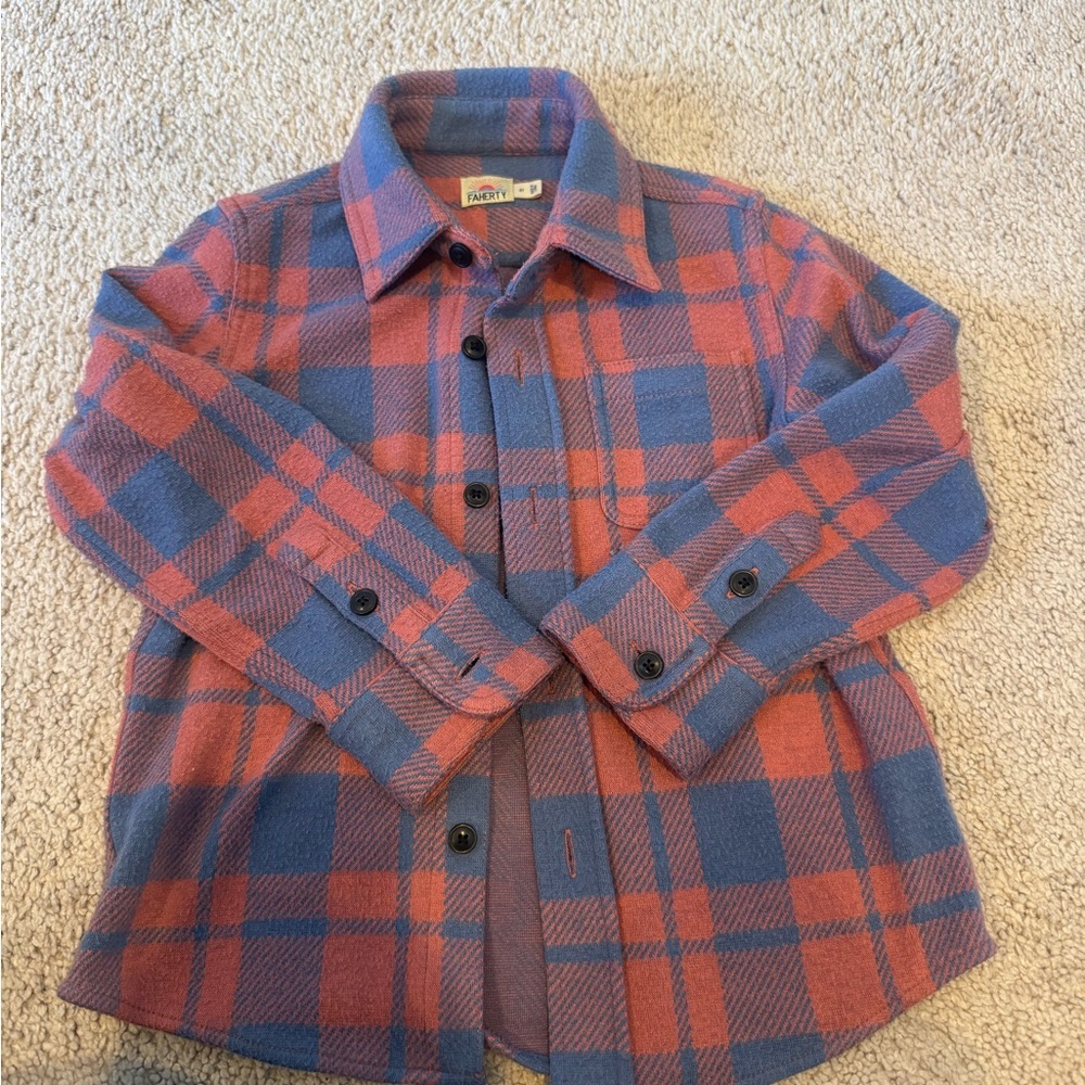 Kids Faherty Sweater Shirt EUC Size 4T